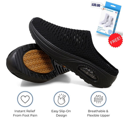 Easy - Healthy NatureFeel+ Air Cushion Black Slip-On