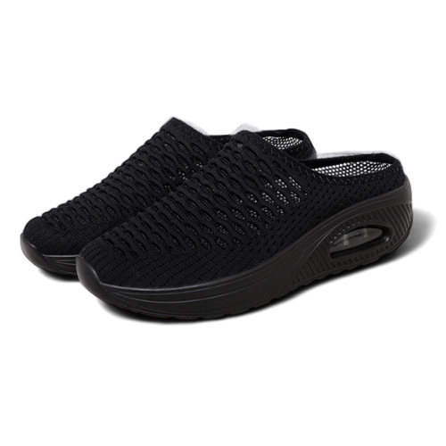 Easy - Healthy NatureFeel+ Air Cushion Slip-On Black (Buy One Get One)