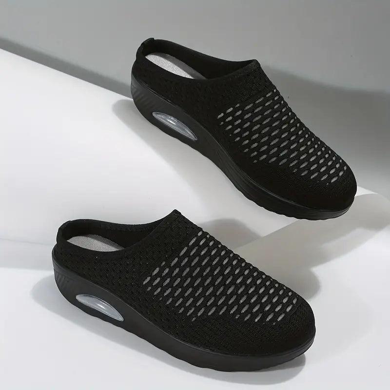 Easy - Healthy NatureFeel+ Air Cushion Black Slip-On